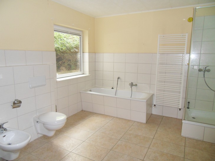 Badezimmer mit Sauna