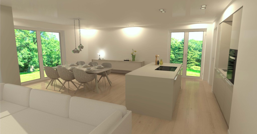 Wohnbereich mit Küche 1