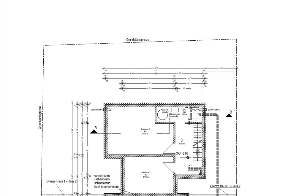 Untergeschoss Haus 2