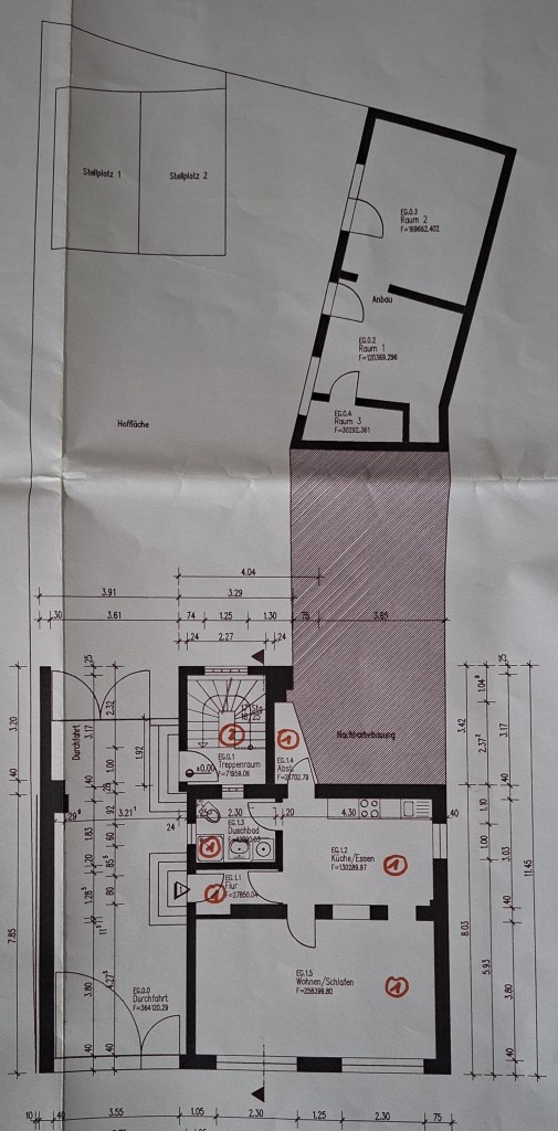 Erdgeschoss mit Anbau
